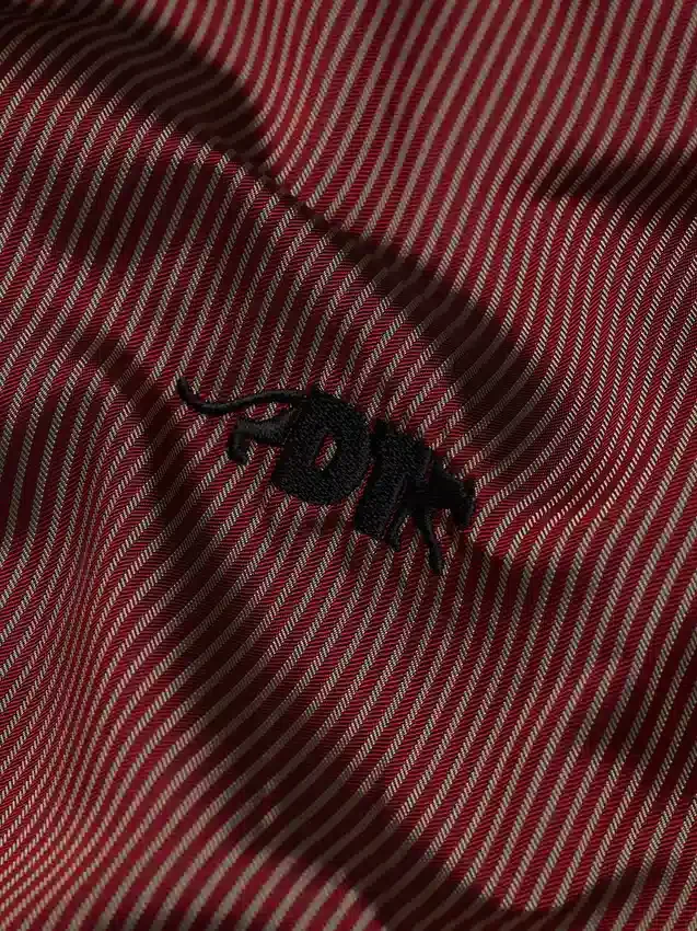DT Panther Kurzarm-Hemd mit Knöpfen, rot