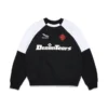 DT Sport Color-Blocked-Rundhals-Sweatshirt Schwarz