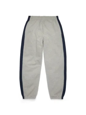 DT Stripe Jogginghose mit offenem Saum, grau