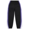 DT Stripe Sweathose mit offenem Saum, schwarz
