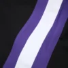 DT Stripe Sweathose mit offenem Saum, schwarz