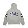 DT Stripe Zip Hoodie Grau
