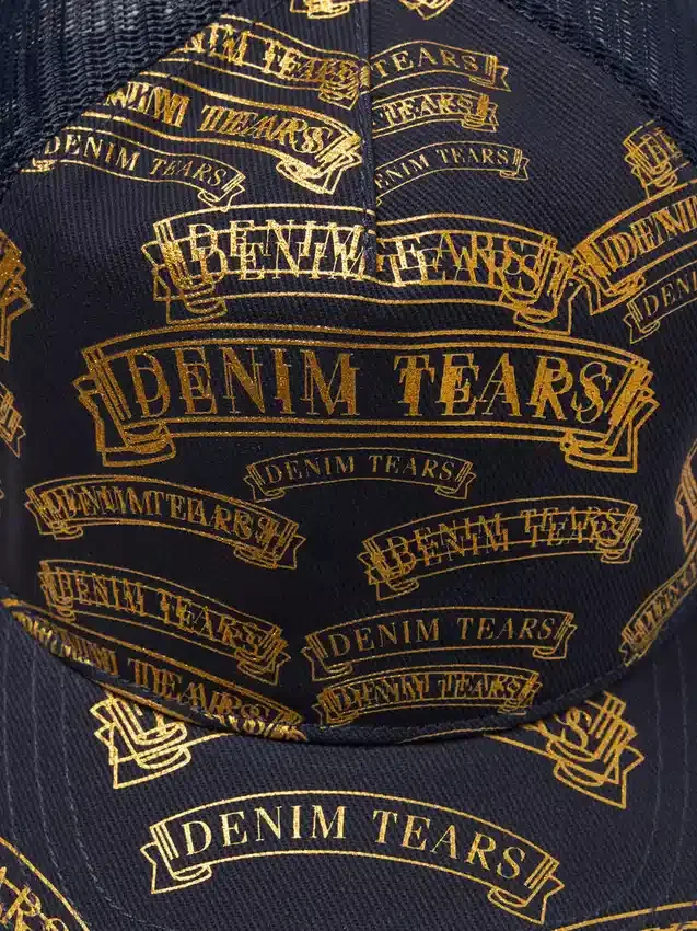 DT-Trucker-Cap mit Stempel-Muster, Marineblau