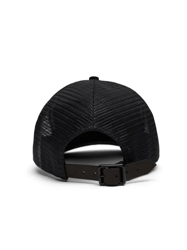 DT Trucker-Cap mit Stempel-Muster, schwarz