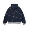 DT Virginia Hoodie mit Overlock-Naht, Marineblau