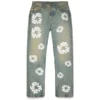 Gerade „Cotton Wreath“-Denim-Jeanshose in „Dirty Wash“