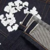 Gerade „Cotton Wreath“-Denim-Jeanshose mit Selvedge