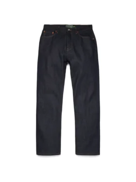 Gerade Denim-Hose mit Webkante