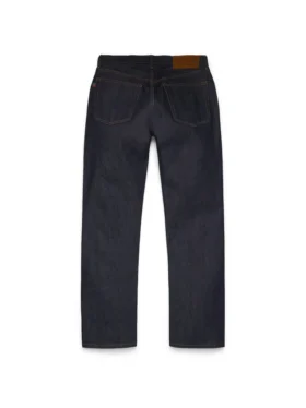 Gerade Denim-Hose mit Webkante