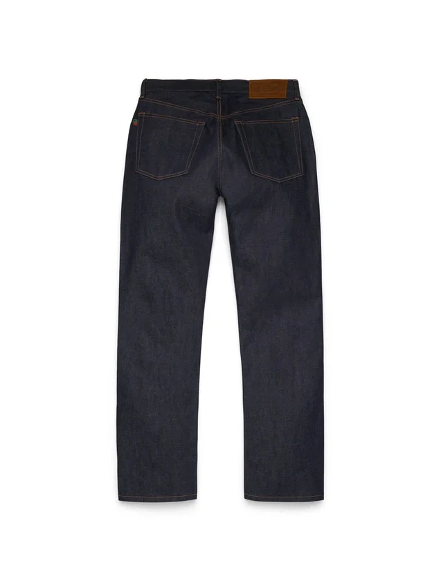 Gerade Denim-Hose mit Webkante