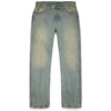 Gerade geschnittene Denim-Jeans in Dirty-Waschung