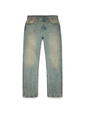 Gerade geschnittene Denim-Jeans in Dirty-Waschung