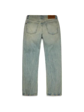 Gerade geschnittene Denim-Jeans in Dirty-Waschung