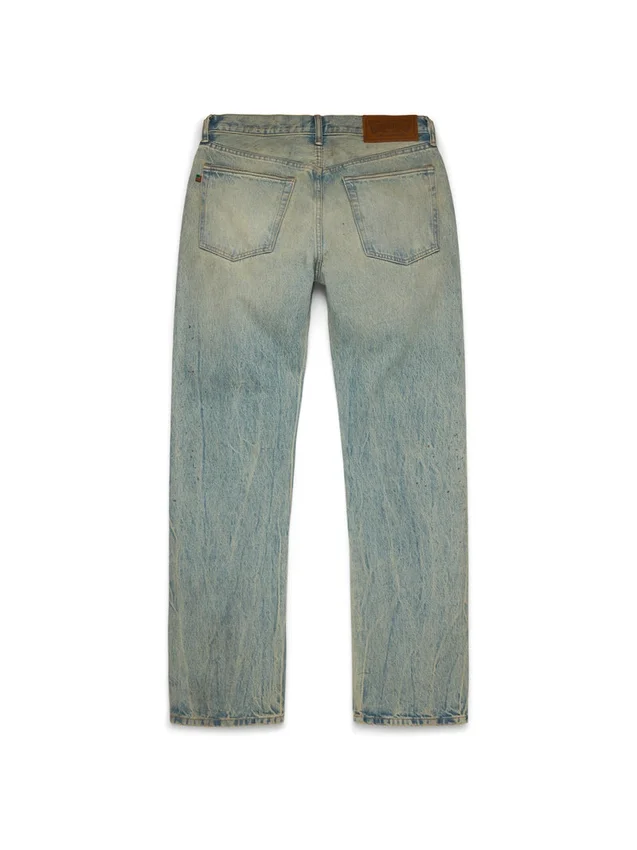 Gerade geschnittene Denim-Jeans in Dirty-Waschung