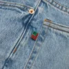 Gerade geschnittene Denim-Jeans in heller Waschung