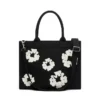 Große Baumwoll-Canvas-Tasche mit „Cotton Wreath“-Motiv