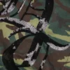 Hoodie mit Reißverschluss, Pailletten-Einsätzen an den Ärmeln und Camouflage-Muster