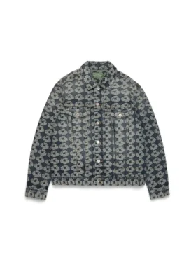 Jacquard-Wreath-Denim-Jeansjacke