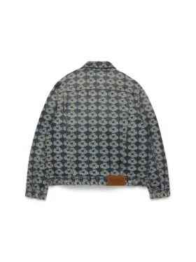 Jacquard-Wreath-Denim-Jeansjacke