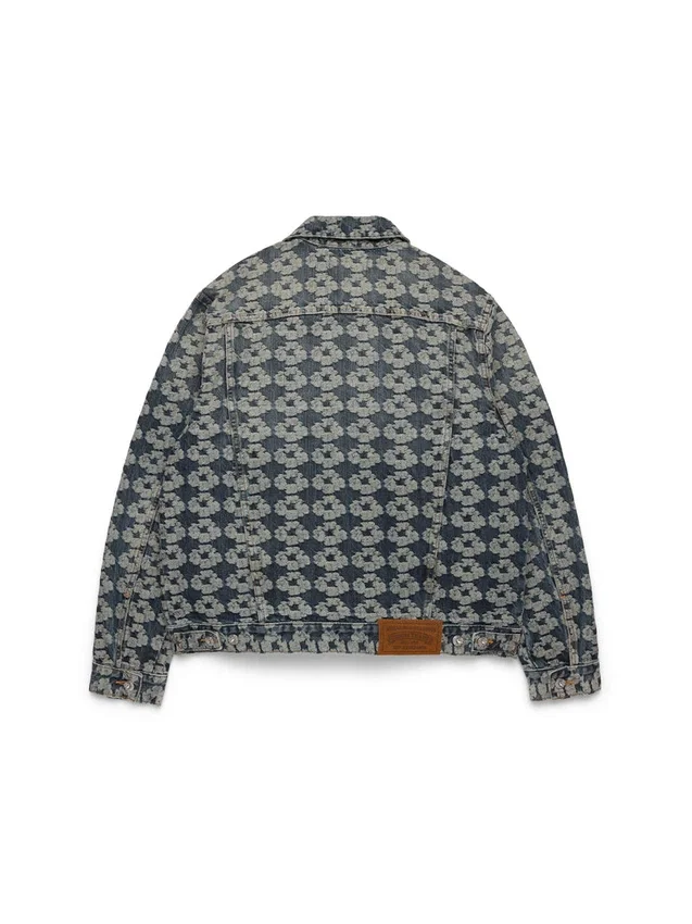Jacquard-Wreath-Denim-Jeansjacke