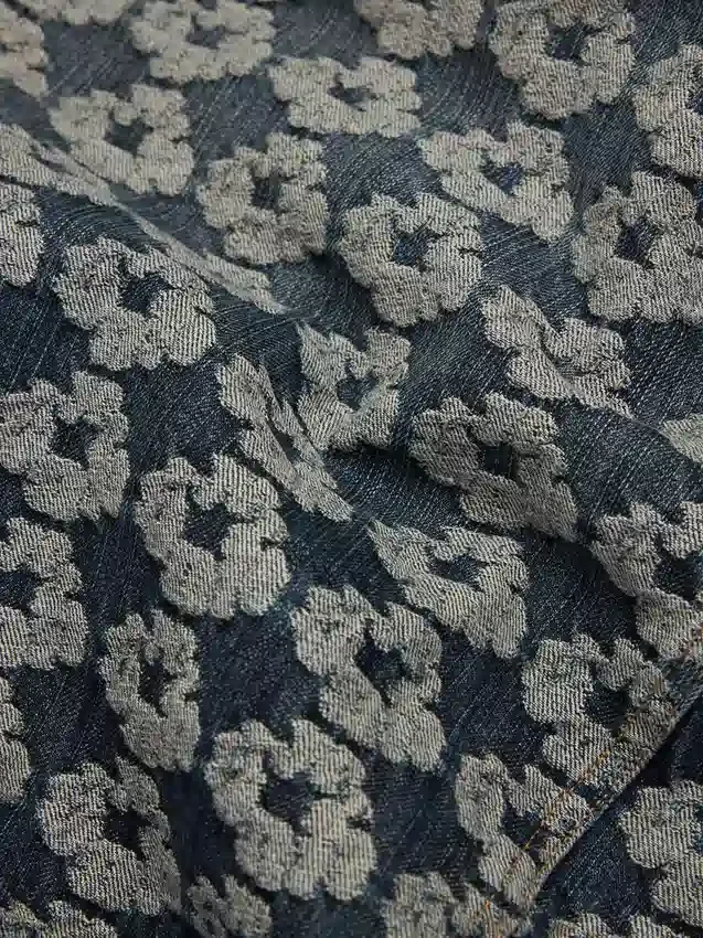 Jacquard-Wreath-Denim-Jeansjacke