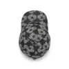 Jacquard Wreath Denim-Kappe, Washed Black