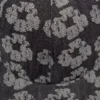 Jacquard Wreath Denim-Kappe, Washed Black