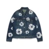 Jeansjacke aus Cotton Wreath-Denim, dunkle Waschung