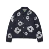 Jeansjacke mit Nieten und Cotton Wreath-Motiv, Selvedge