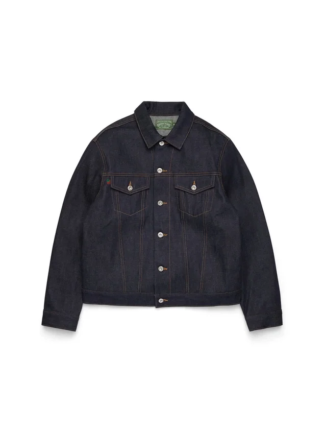 Jeansjacke mit Webkante