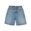 Jeansshorts in heller Denim-Waschung