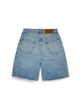 Jeansshorts in heller Denim-Waschung