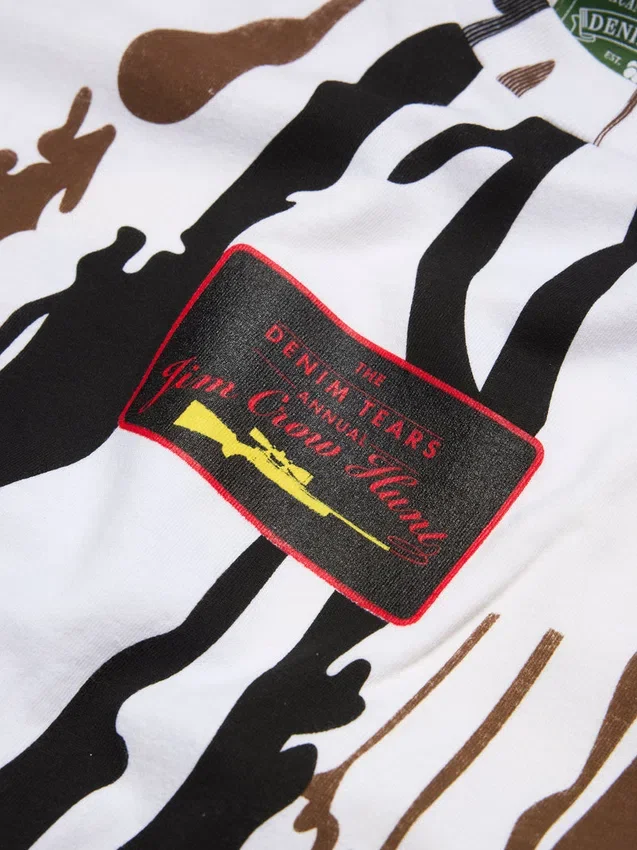 „Jim Crow Hunt“-T-Shirt, weiß, Camouflage