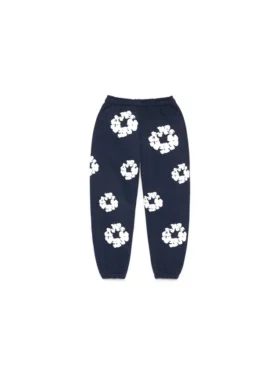 Kinder-Cotton Wreath Sweatpant in Marineblau