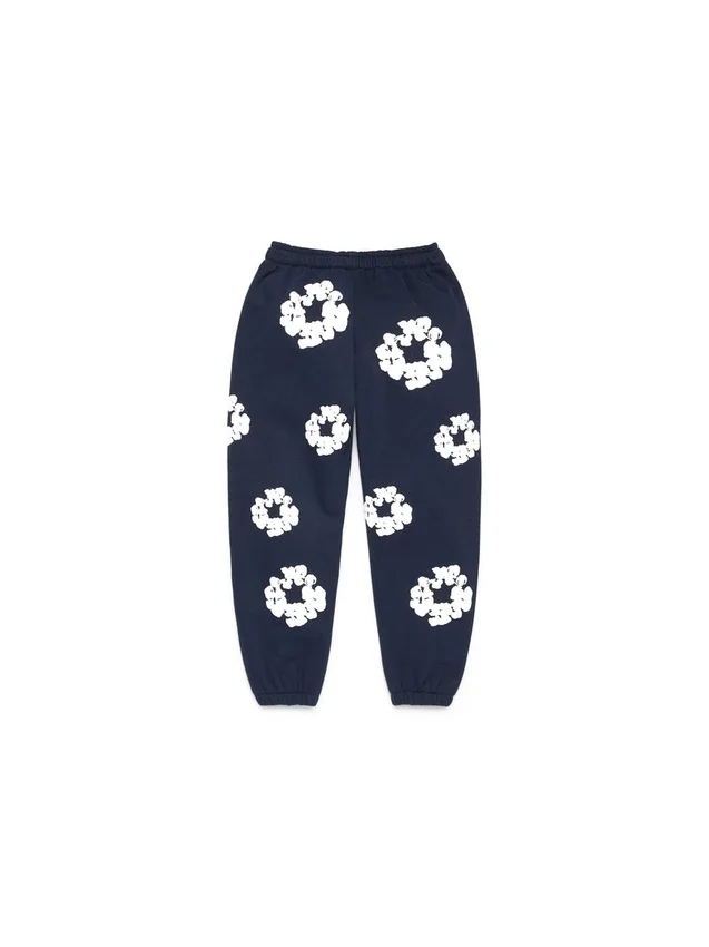 Kinder-Cotton Wreath Sweatpant in Marineblau