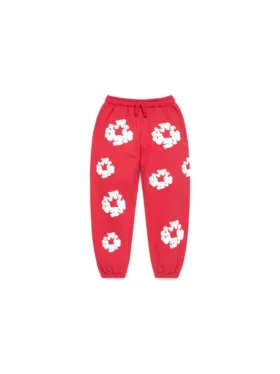 Kinder-Cotton Wreath Sweatpant in Rot