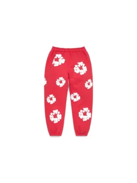 Kinder-Cotton Wreath Sweatpant in Rot