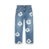 Kinder-Denim-Jeanshose „Cotton Wreath“ in Hellindigo