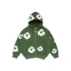 Kinder-Kapuzenpullover mit Cotton Wreath-Motiv, grün