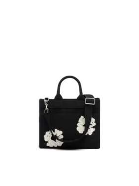 Kleine Canvas-Tasche „Cotton Wreath“