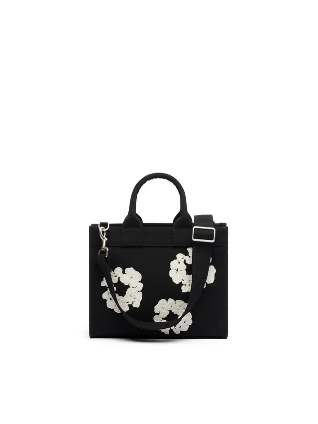 Kleine Canvas-Tasche „Cotton Wreath“
