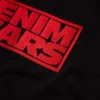 „Larmes de Denim“-T-Shirt, schwarz