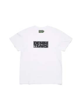 Larmes de Denim T-Shirt Weiß