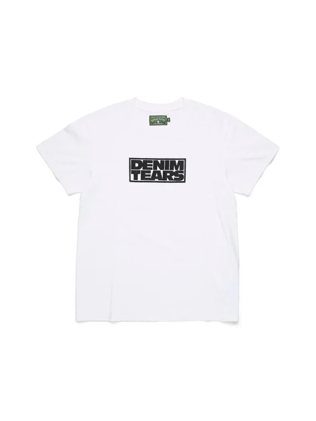 Larmes de Denim T-Shirt Weiß