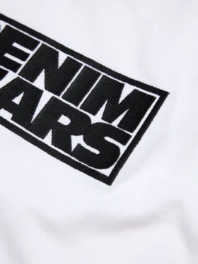 Larmes de Denim T-Shirt Weiß