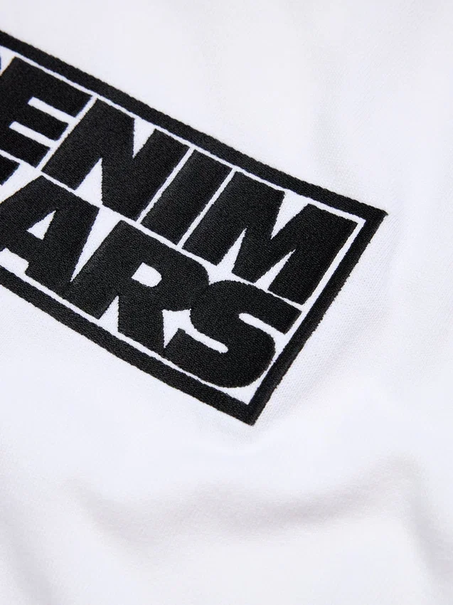 Larmes de Denim T-Shirt Weiß