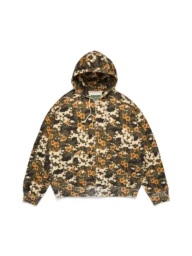 Libertas-Hoodie mit Reißverschluss und Blumenprint