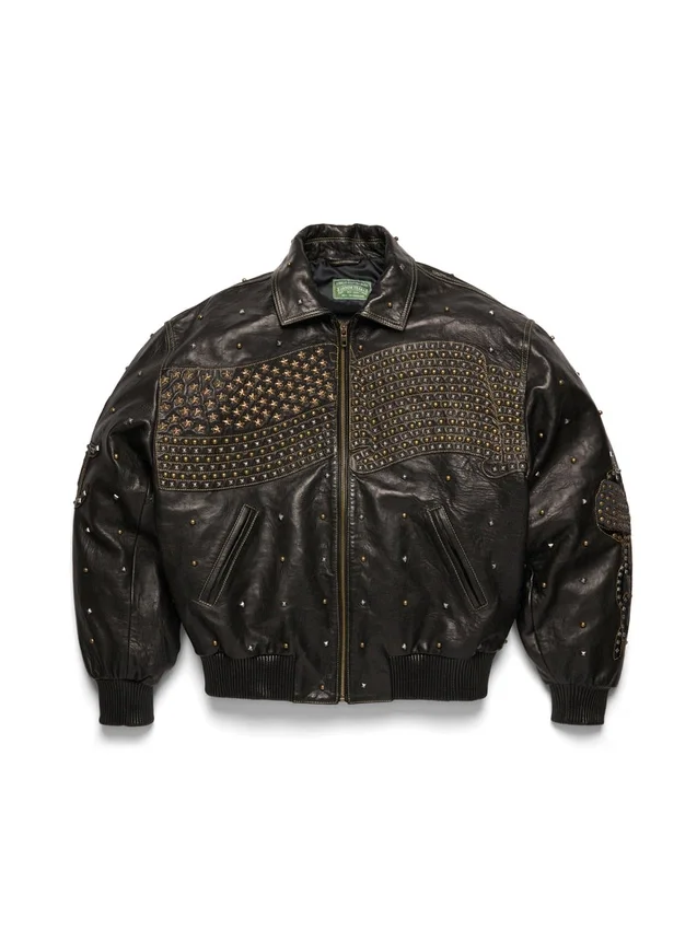 Libertas-Lederjacke mit Nieten