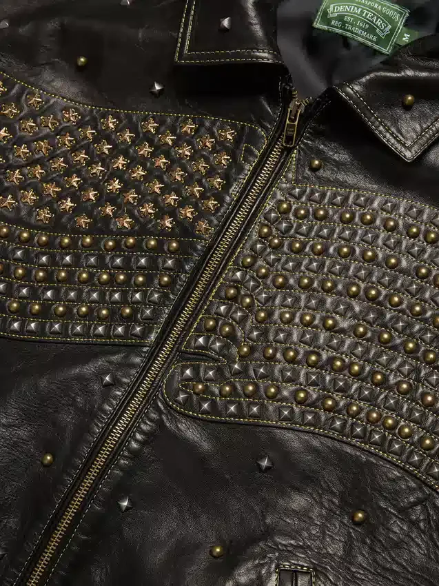 Libertas-Lederjacke mit Nieten