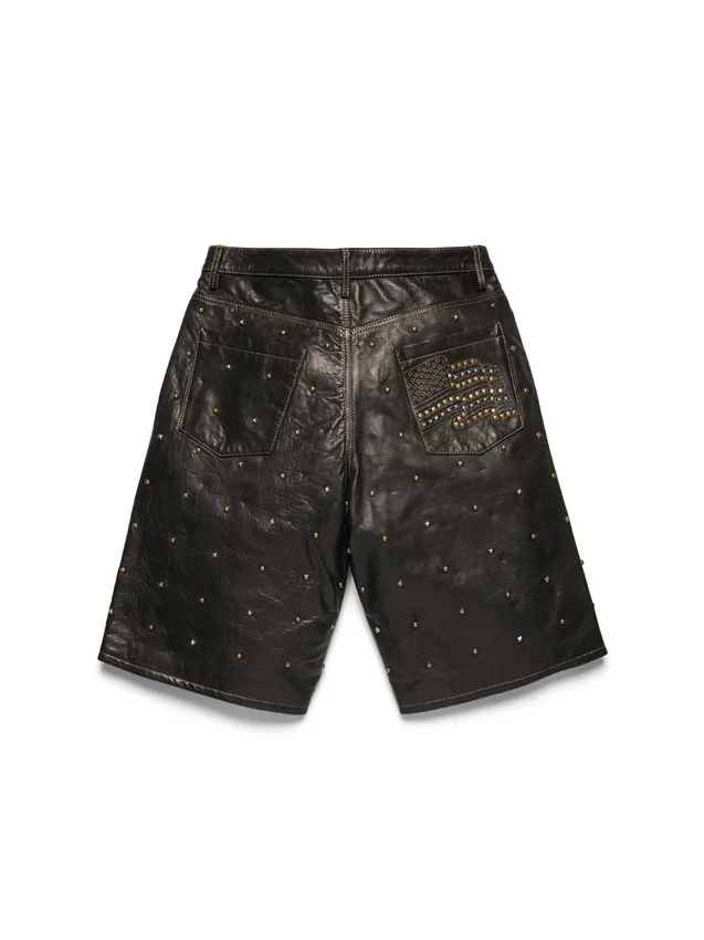 Libertas Ledershorts mit Nieten